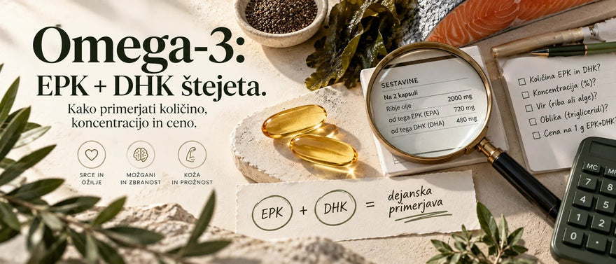 omega 3, EPK, DHK in branje deklaracije