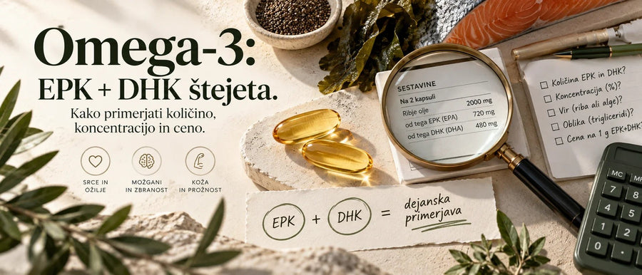 omega 3, EPK, DHK in branje deklaracije