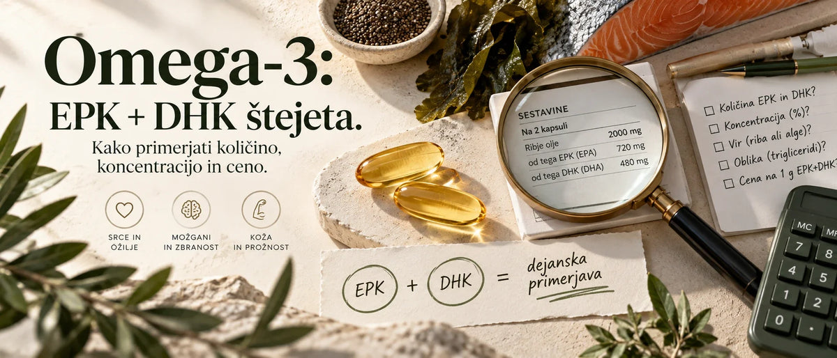 omega 3, EPK, DHK in branje deklaracije