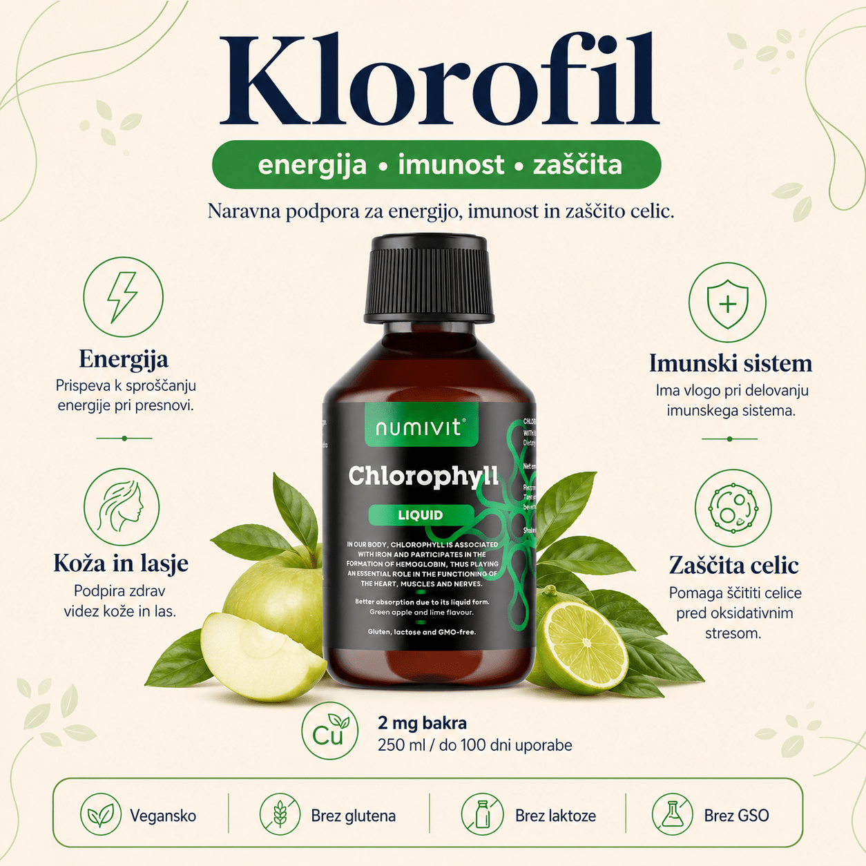 Klorofil v tekočini