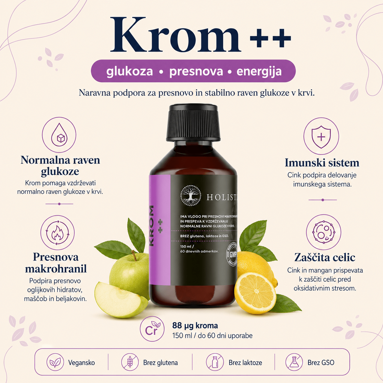 Krom GlukoOpti v tekočini