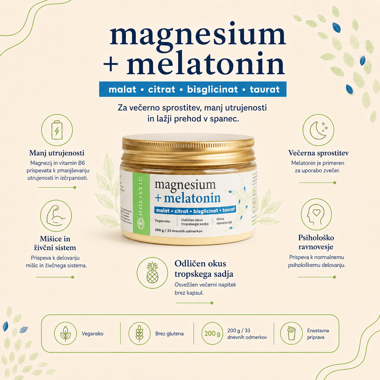 Magnezij z melatoninom