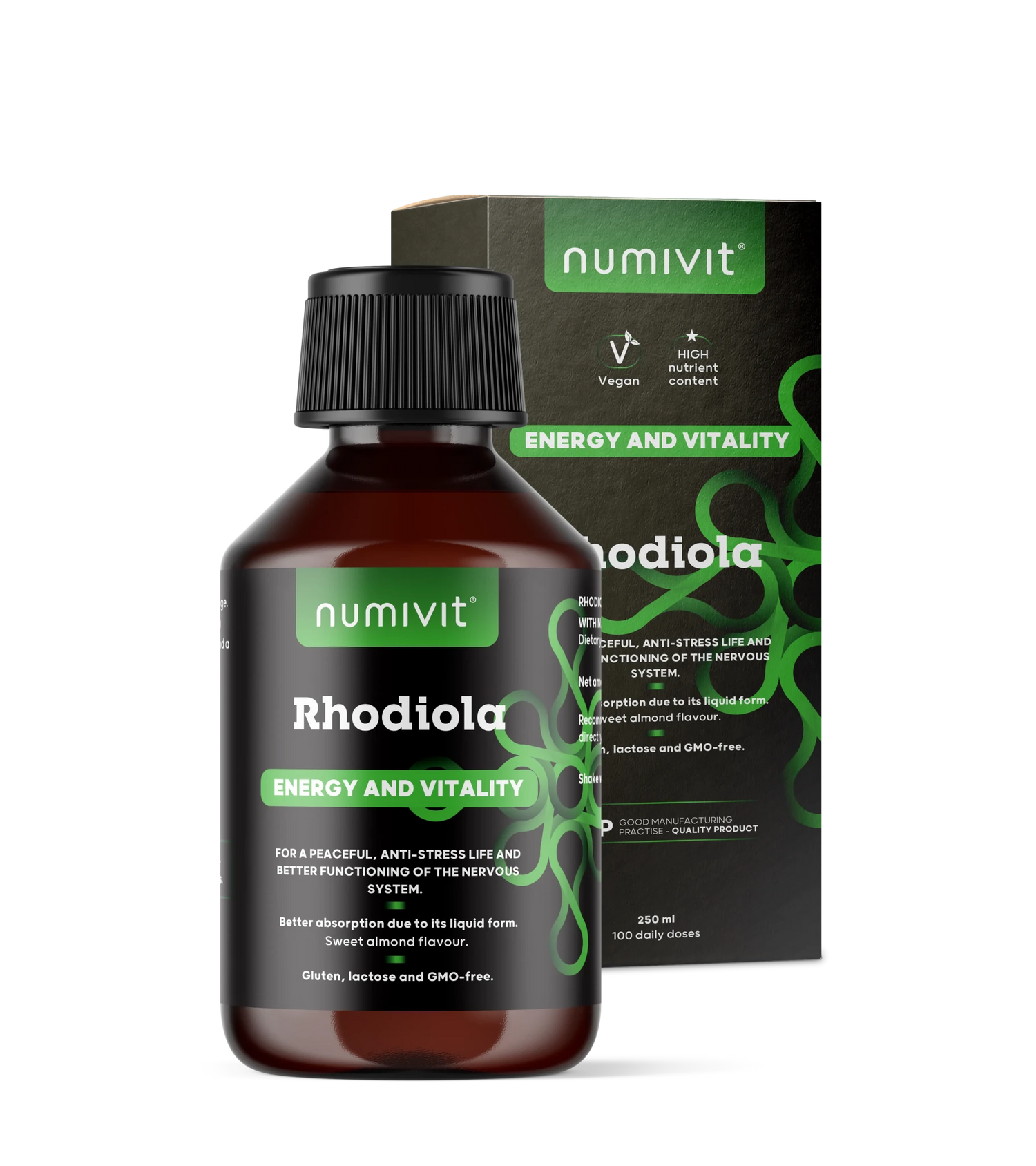 Rhodiola (rožni koren) v tekočini