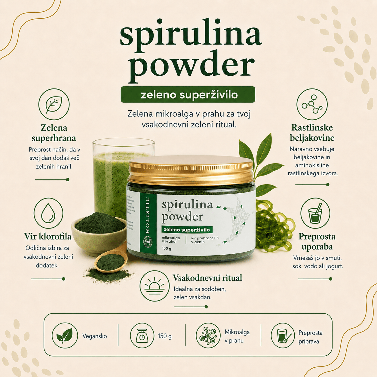 Spirulina v prahu
