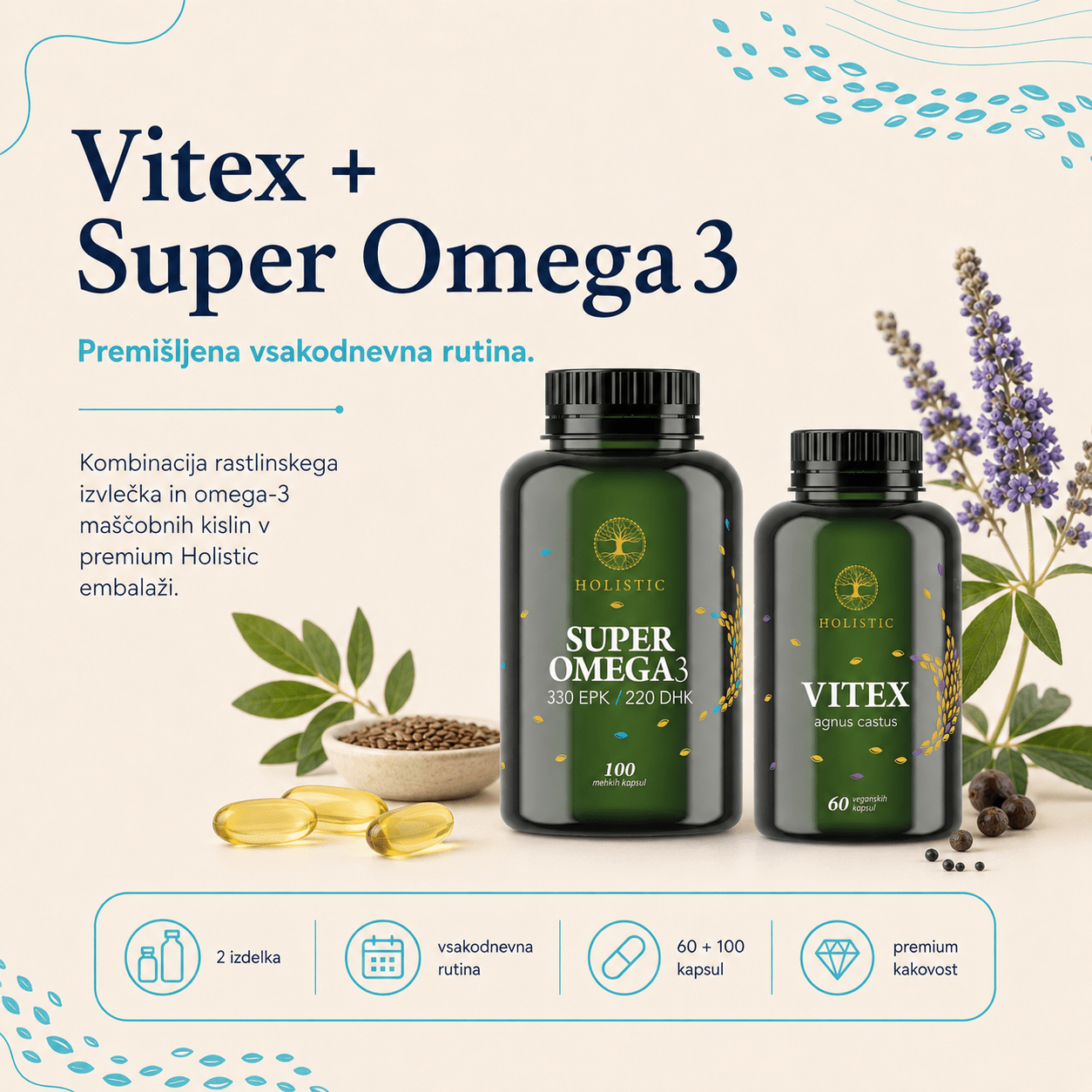 Paket Super Omega 3 & Vitex