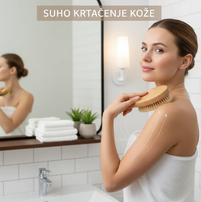 Suho krtačenje kože za limfni sistem