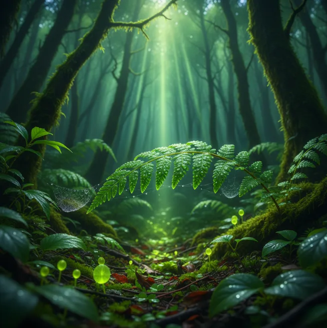 Zeleni klorofil v naravi