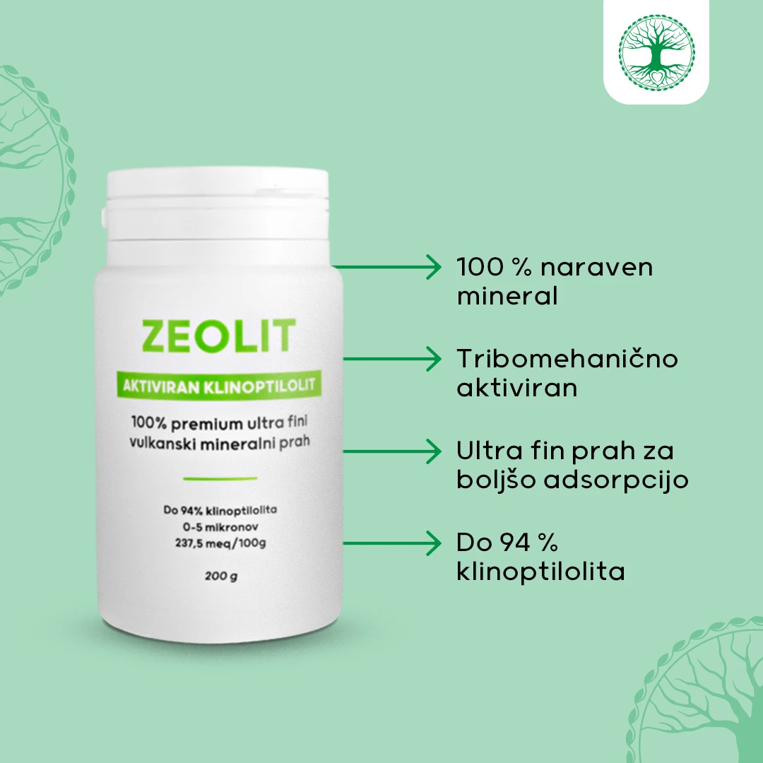 Zeolit - Aktiviran Klinoptilolit, 200g