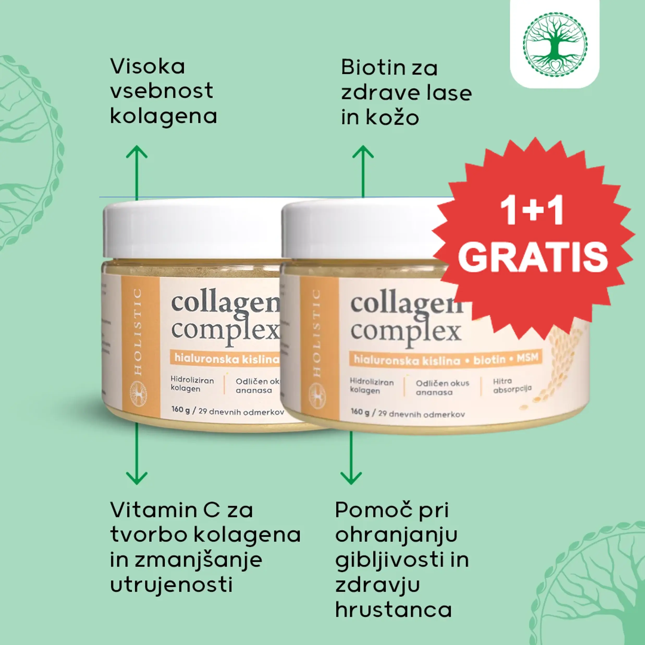 Kolagen kompleks 1+1 GRATIS