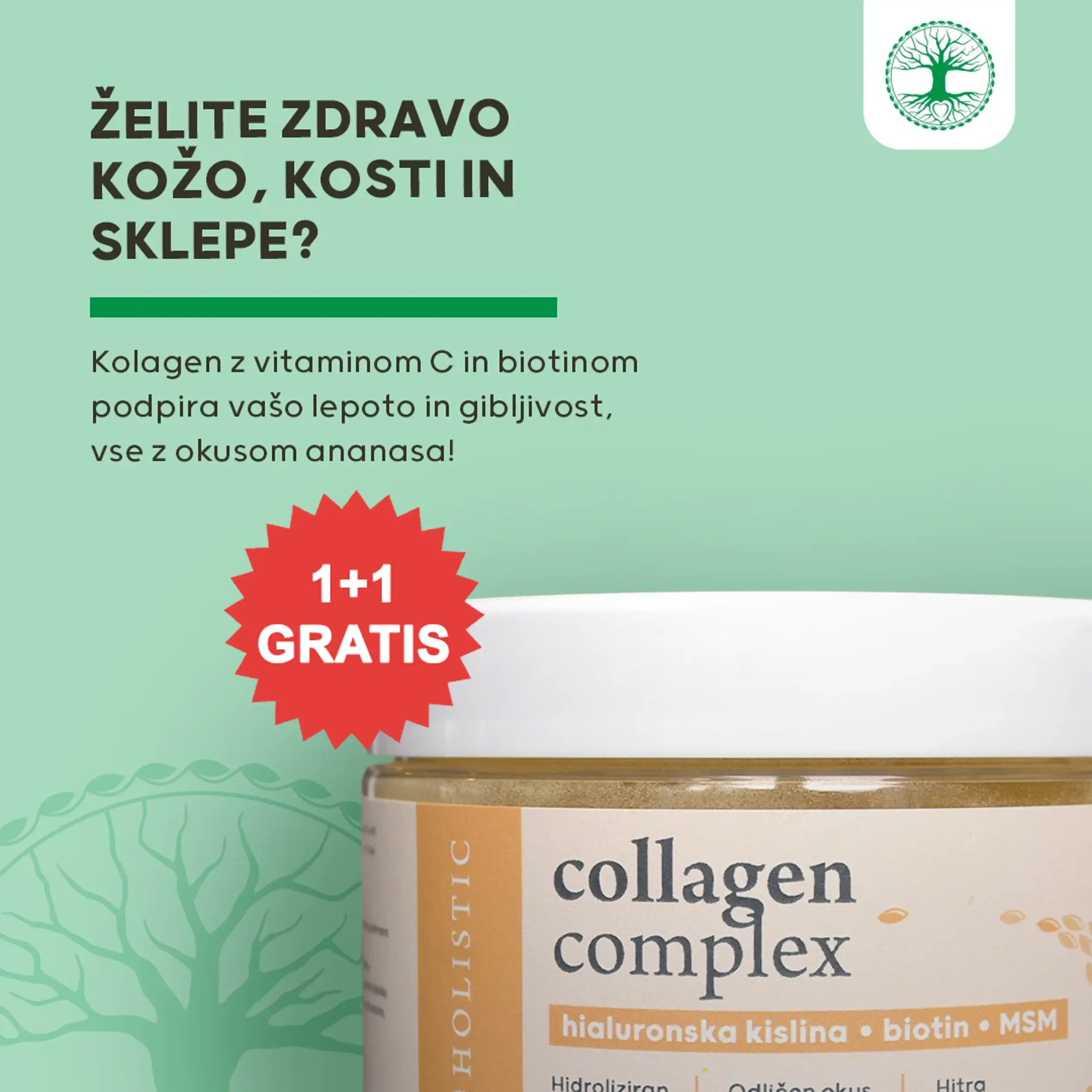 Kolagen kompleks 1+1 GRATIS