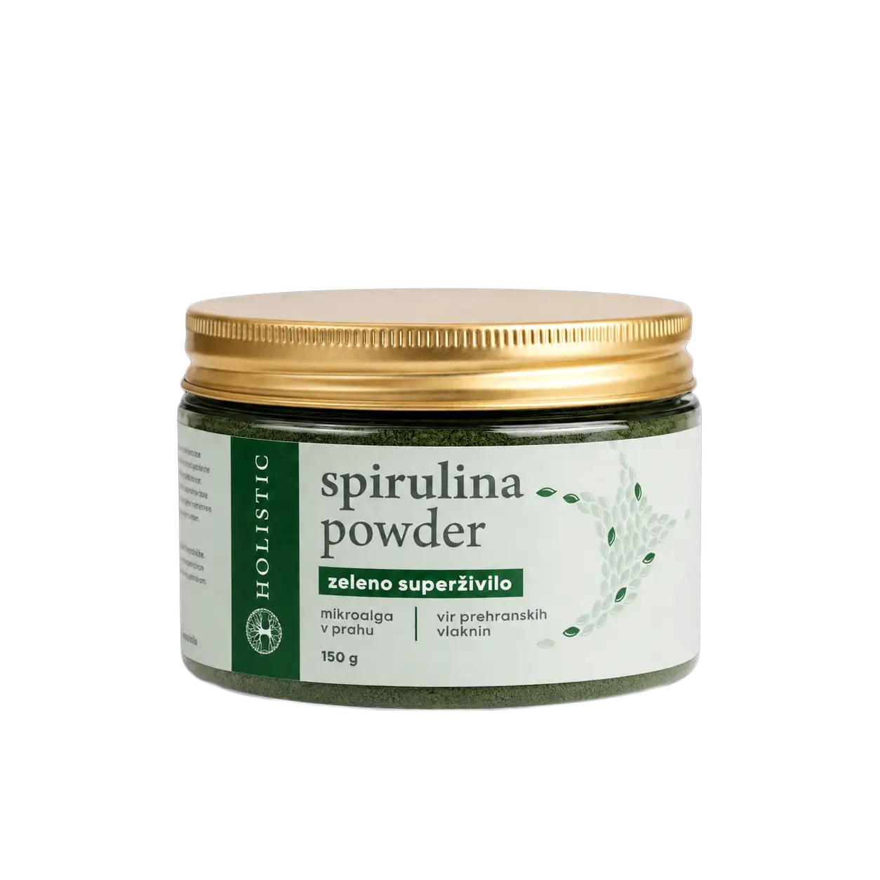 Spirulina v prahu, zelena superhrana z rastlinskimi beljakovinami