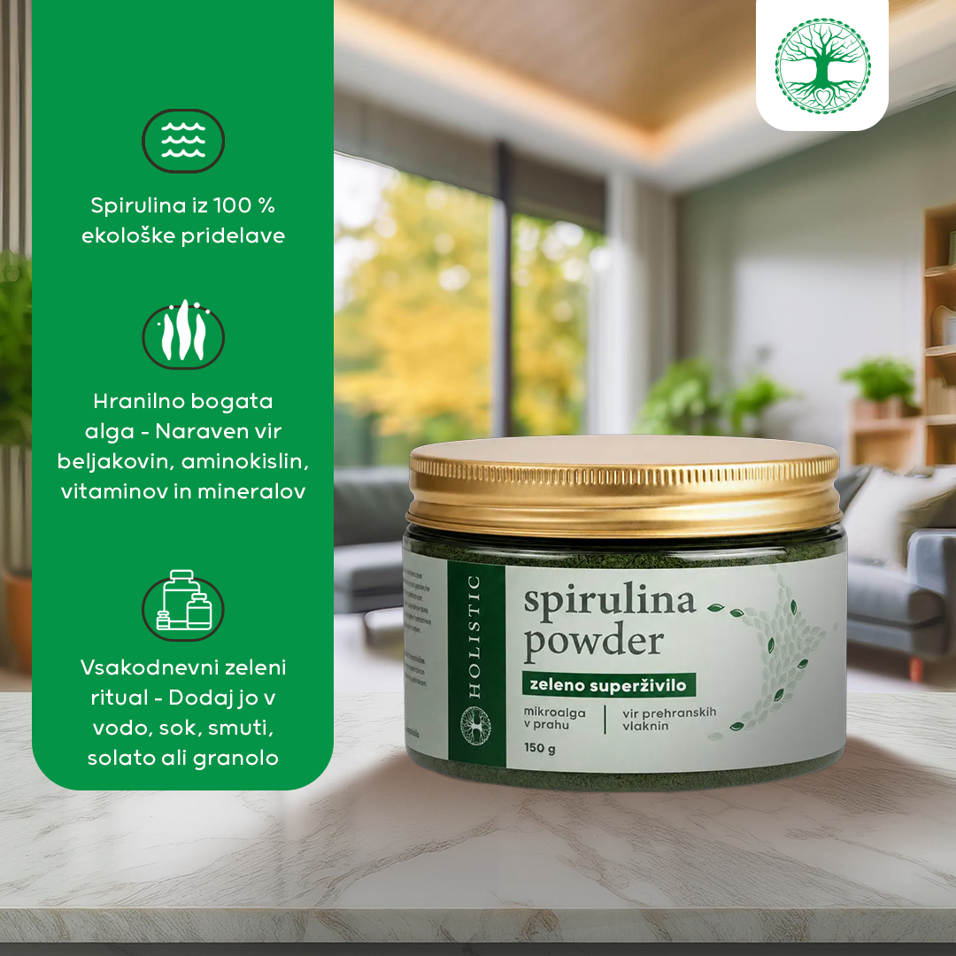 Spirulina v prahu