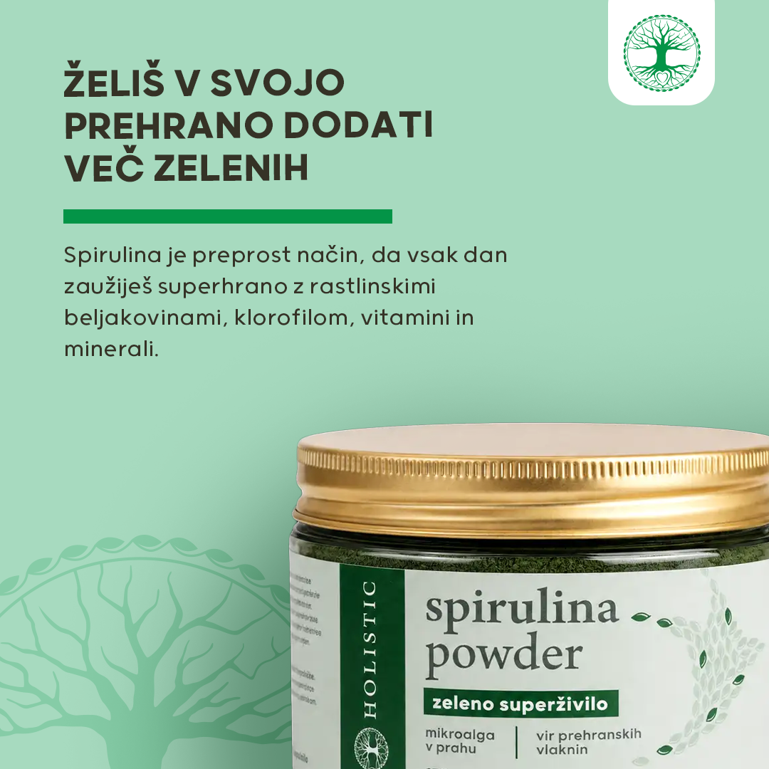 Spirulina v prahu