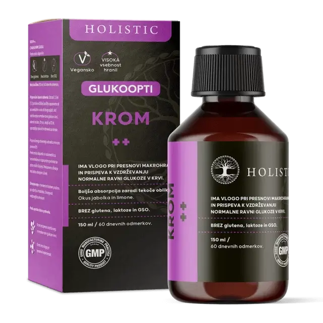 Krom GlukoOpti: Naravna podpora za presnovo in stabilno raven glukoze