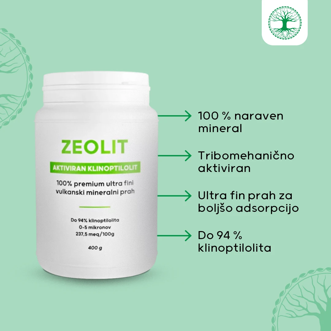 Aktiviran klinoptilolit-zeolit v prahu, 400 g