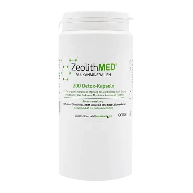 ZeolithMED Detox - Kapsule: Specialist za razstrupljanje s 100% naravnim klinoptilolit-zeolitom