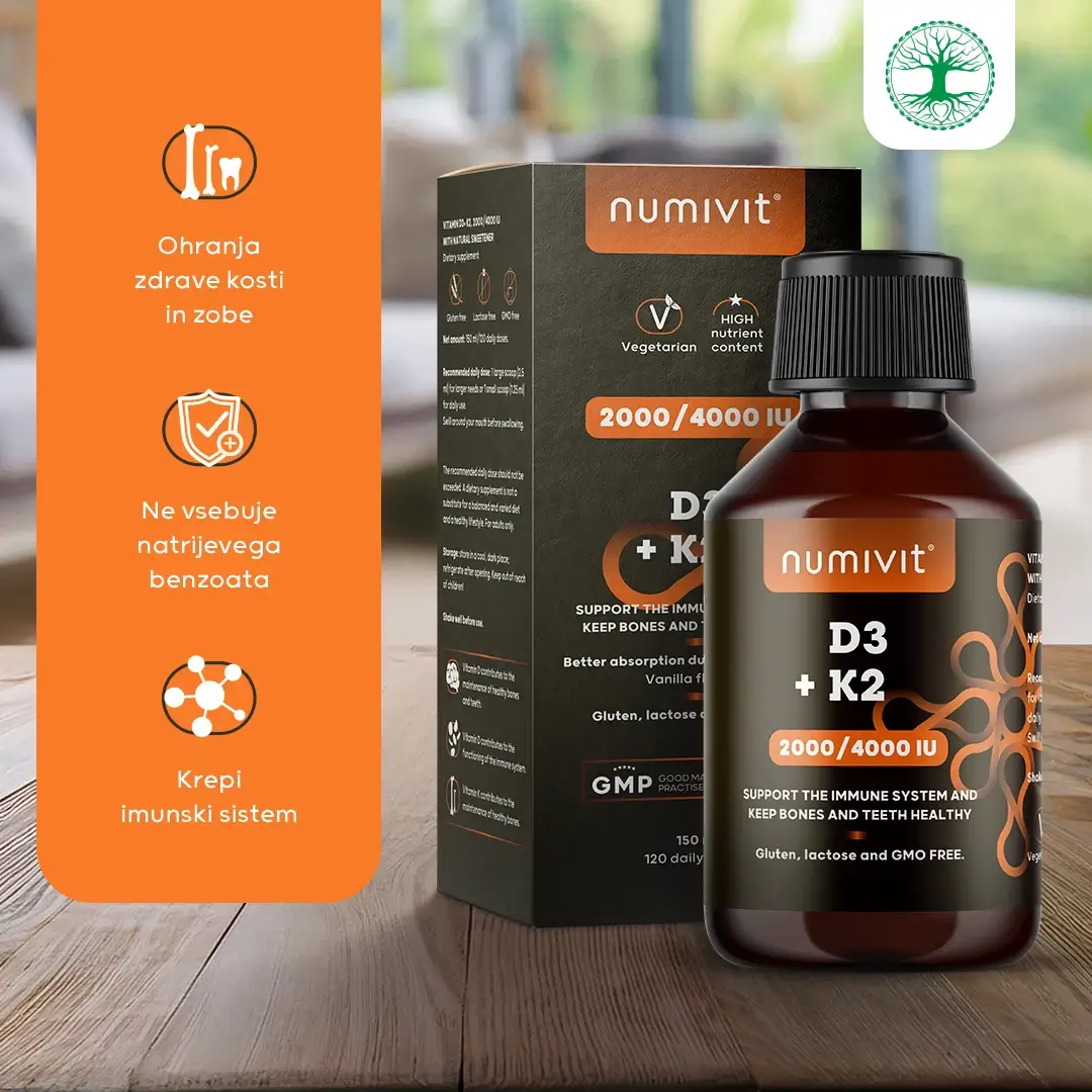 Vitamin D3 + K2 v tekočini