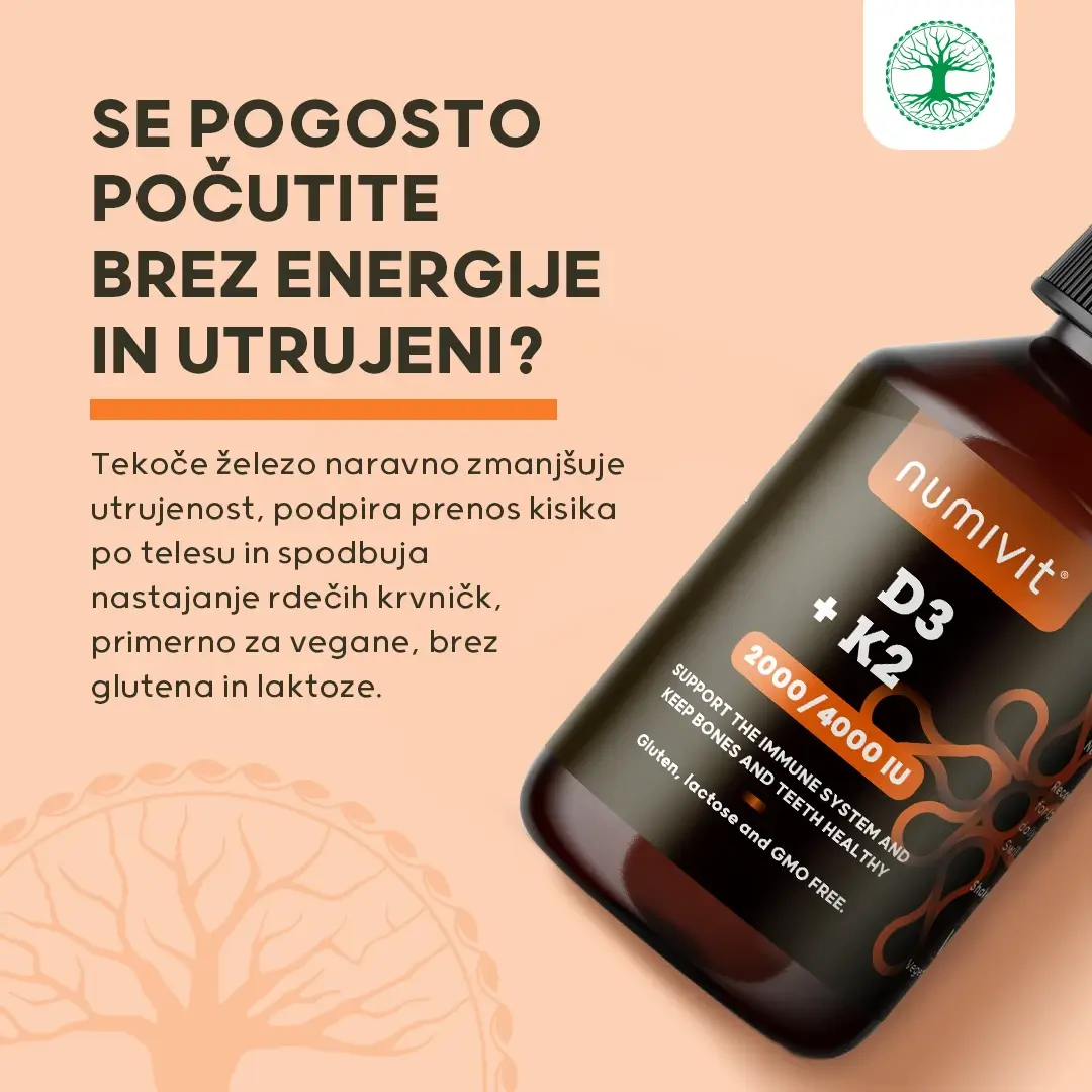 Vitamin D3 + K2 v tekočini
