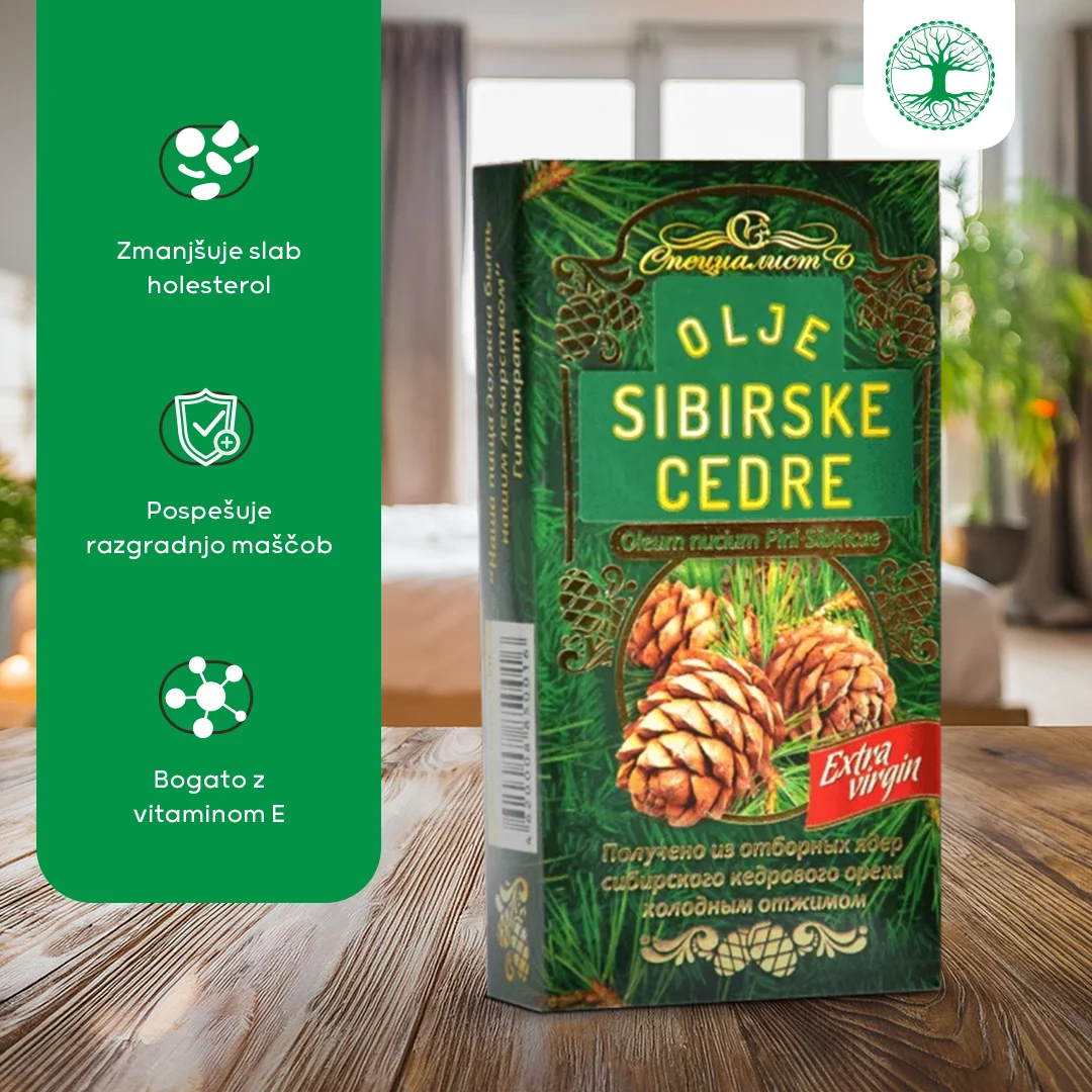 Olje sibirske cedre